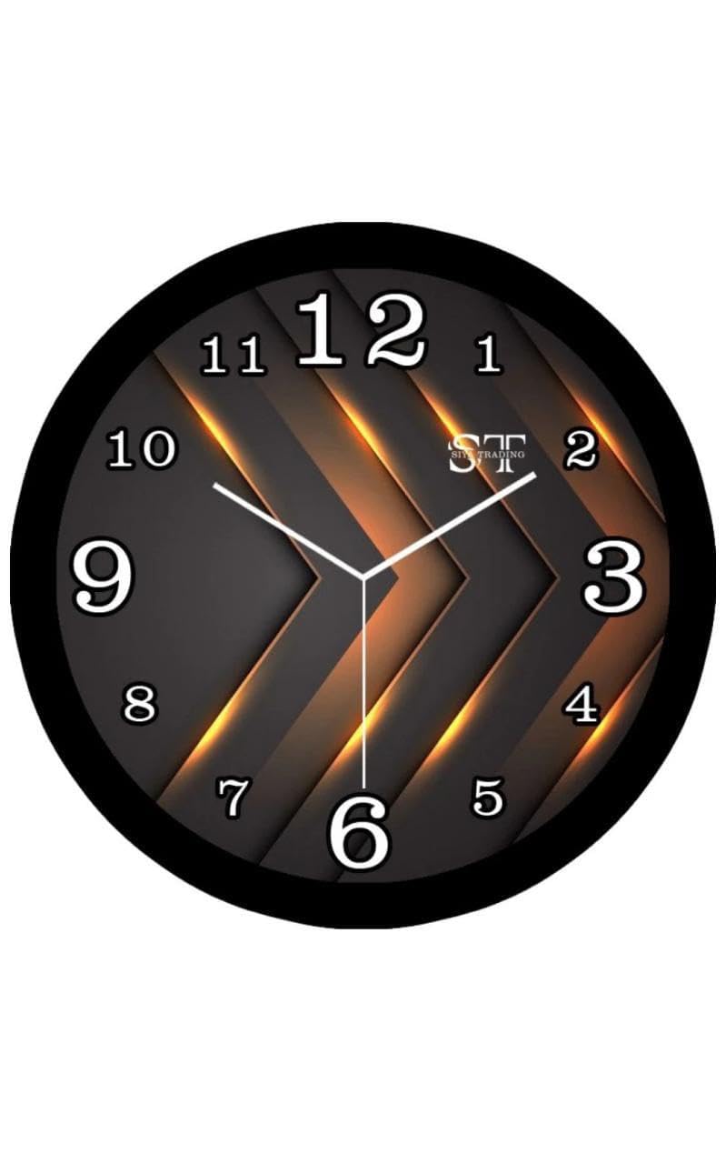 JV Enterprises Decorative Latest Wall Clock Classic Clock Round Easy to Read for Room/Home/Kitchen/Bedroom/Office/School